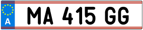 Trailer License Plate